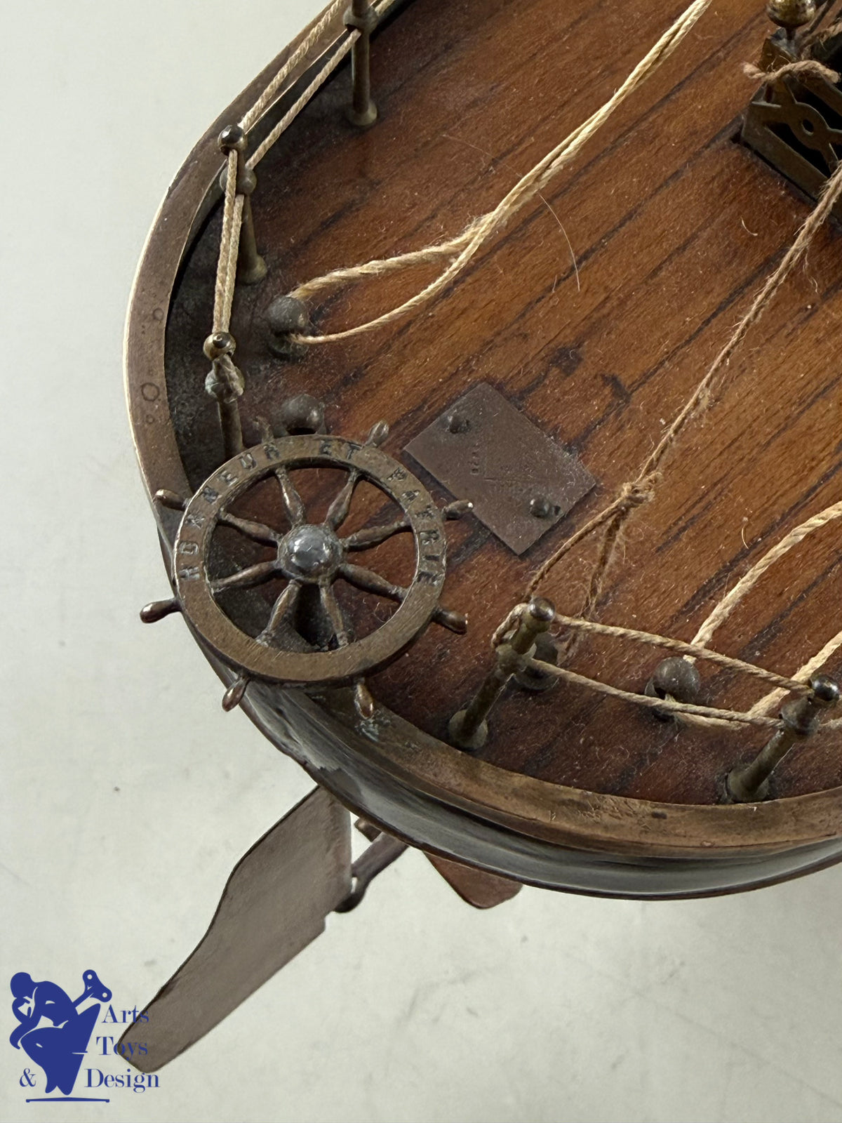 Antique toys MAURAISIN RADIGUET VERY RARE STEAMBOAT LARGE CUIRASSE C1880