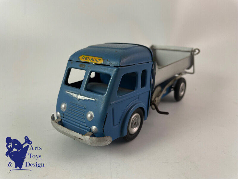 JOUET ANCIEN CIJ REF 5/37 CAMION TOLE RENAULT BENNE BASCULANTE MECANIQUE 1952