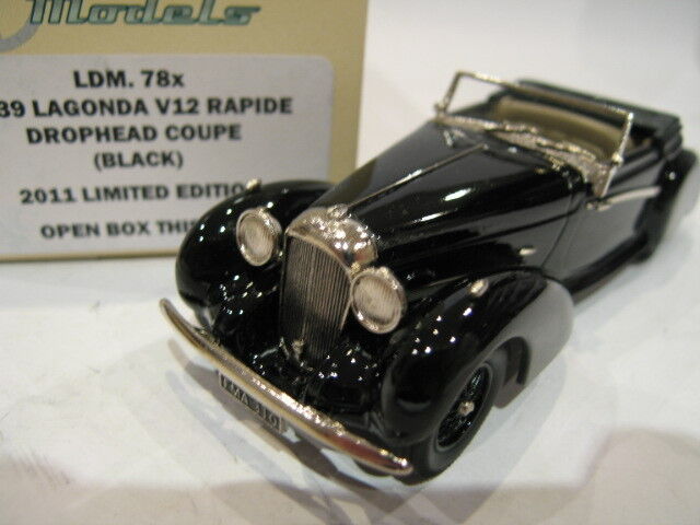 1/43 Brooklin LDM 78x Lagonda V12 Quick Drophead Cooupe 1939 Black Ltd Edition