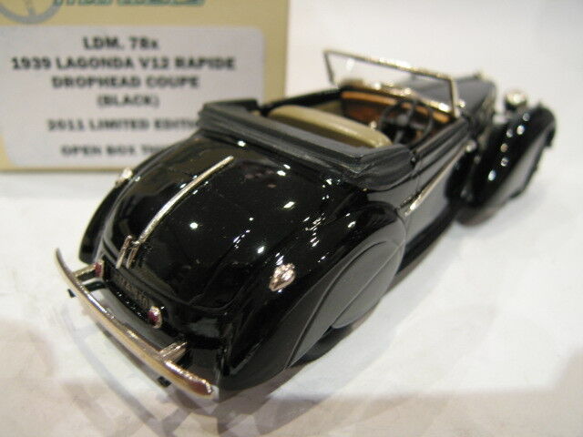 1/43 Brooklin LDM 78x Lagonda V12 Quick Drophead Cooupe 1939 Black Ltd Edition