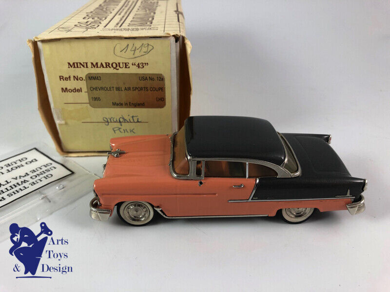 1/43 MINI MARQUE 43 REF 12A CHEVROLET BEL AIR 1955 GRAPHITE & PINK