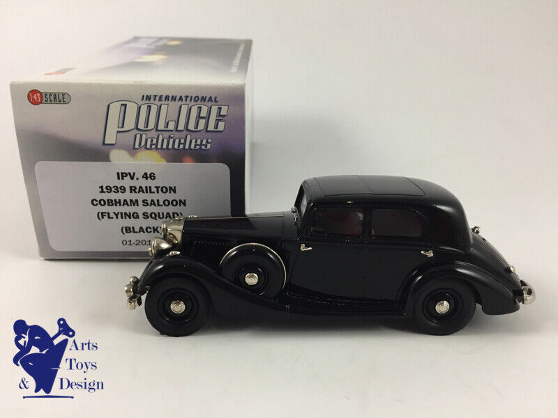 1/43 BROOKLIN IPV 46 RAILTON COBHAM SALOON FLYING SQUAD 1939 POLICE VEHICLE