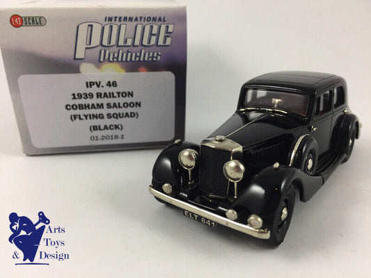 1/43 BROOKLIN IPV 46 RAILTON COBHAM SALOON FLYING SQUAD 1939 POLICE VEHICLE