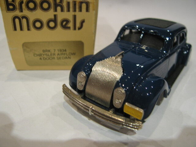 1/43 BROOKLIN 7 CHRYSLER AIRFLOW 4 DOOR SEDAN 1934 BLUE