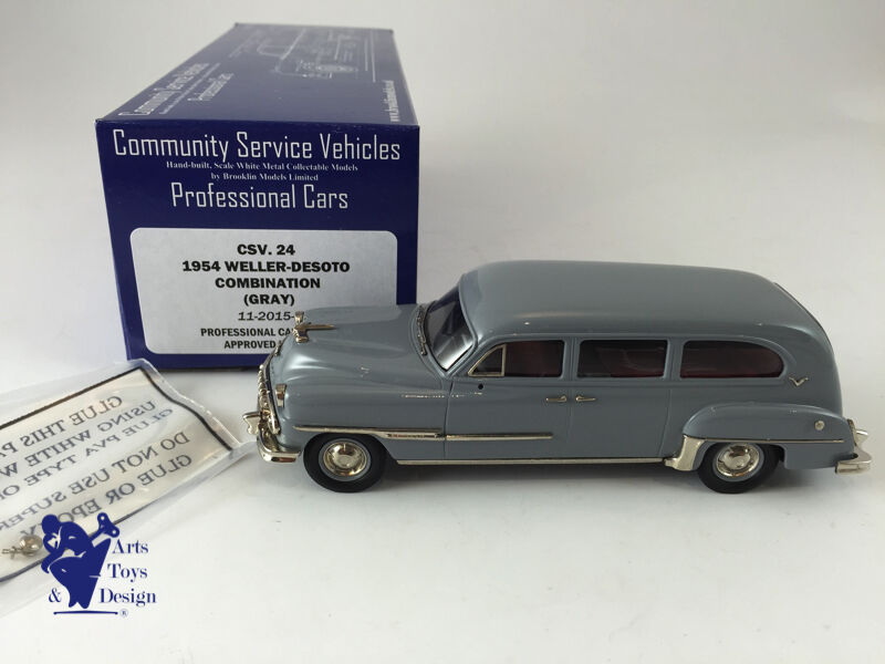 1/43 BROOKLIN CSV 24 WELLER DESOTO COMBINATION 1954 GRAY