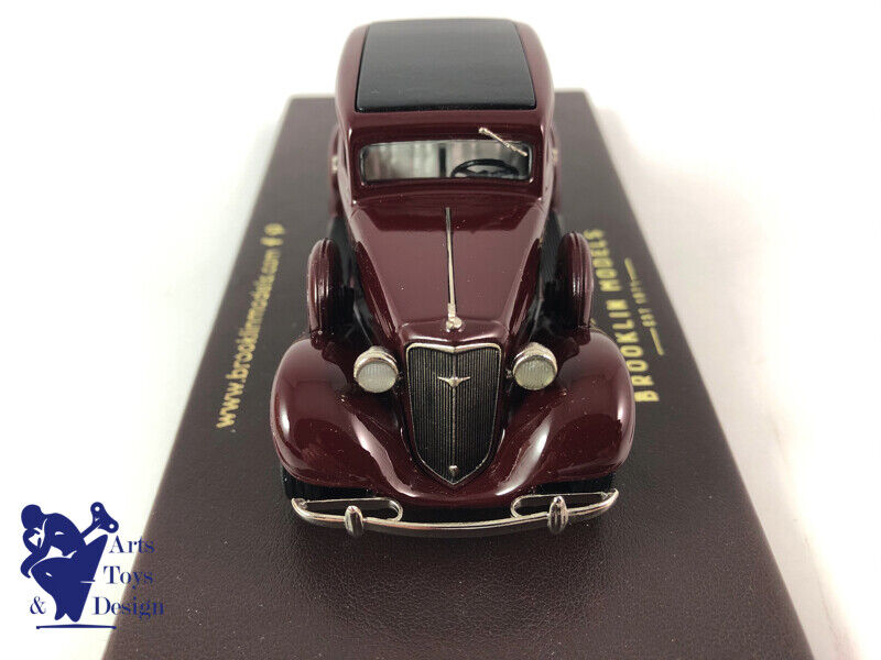 1/43 BROOKLIN BML 28X CHEVROLET 2DR SEDAN 1934 AURORA MAROON