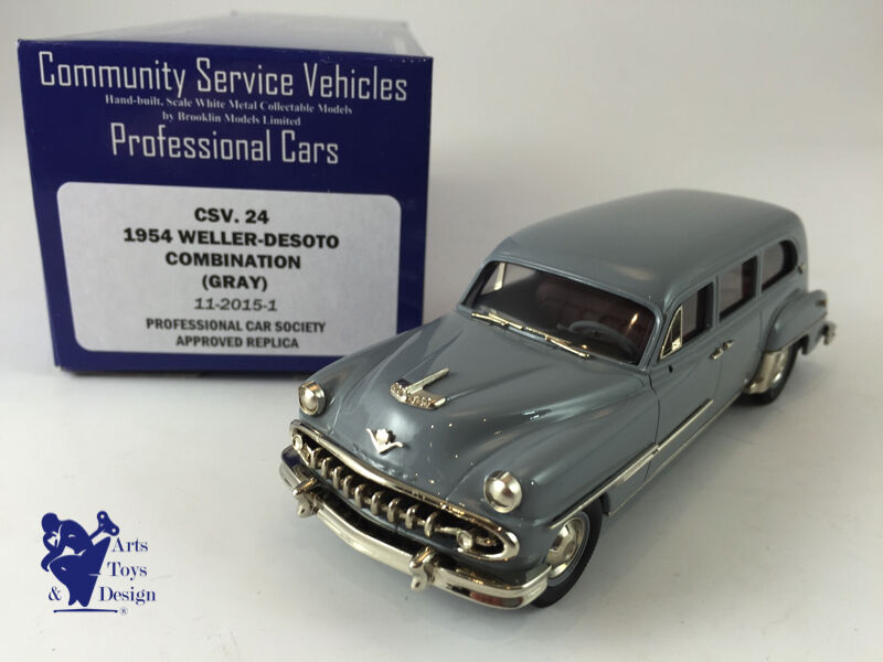 1/43 Brooklin CSV 24 Weller Desoto Combination 1954 Gray