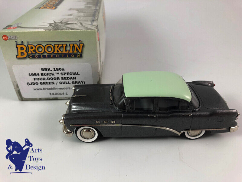 1/43 BROOKLIN 180A BUICK SPECIAL 4 DOOR SEDAN 1954 LIDO GREEN GULL GRAY