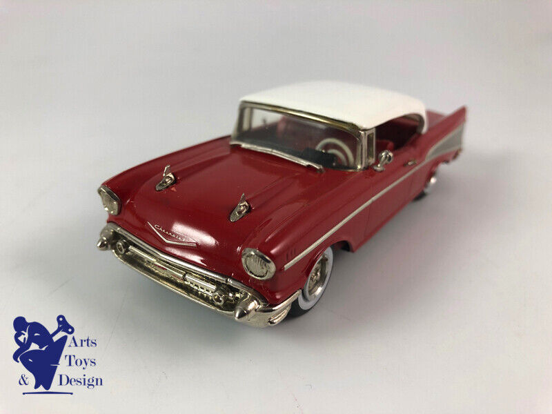 1/43 WESTERN MODELS REF WMS44 CHEVROLET BEL AIR 1957 WHITE & RED