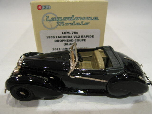 1/43 BROOKLIN LDM 78X LAGONDA V12 RAPIDE DROPHEAD COOUPE 1939 BLACK LTD EDITION