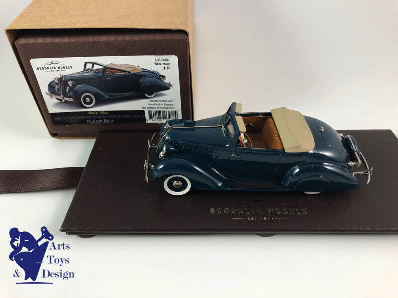 1/43 Brooklin BML 16A Custom Terraplane Six Convertible Cup 1936 Hudson Blue