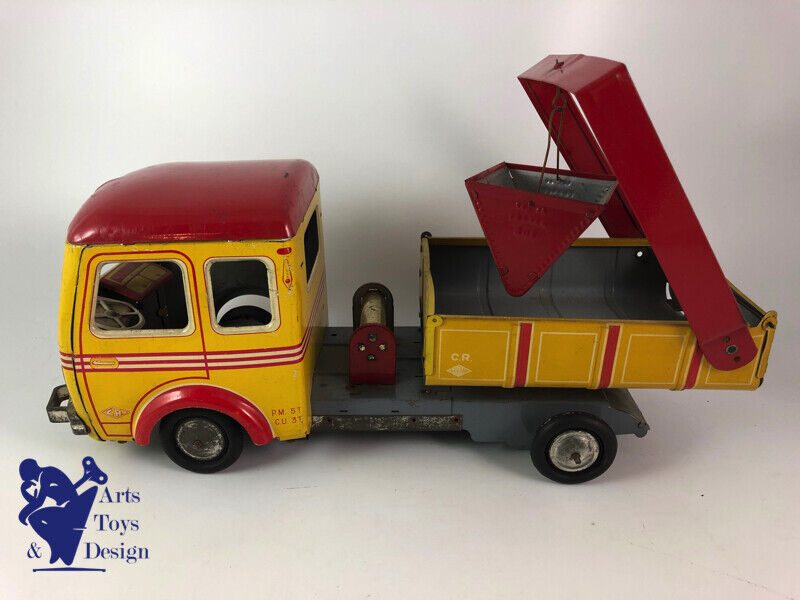Antique toy CR tin Truck Simca Cargo friction C.1950 L 37CM