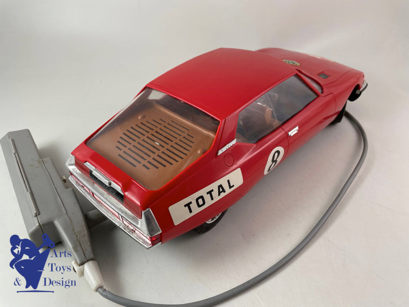 Antique toy Jouet Mont Blanc Citroen SM Rally circa 1970 L 40cm
