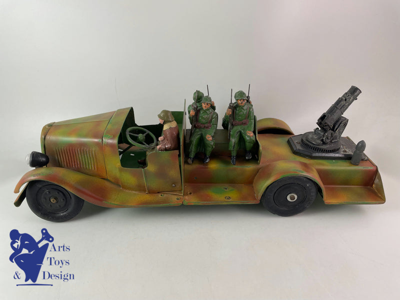 Antique toys Jouets Citroen Military open truck T23 L 46cm circa 1939