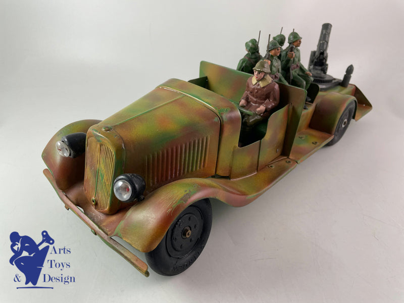 Antique toys Jouets Citroen Military open truck T23 L 46cm circa 1939