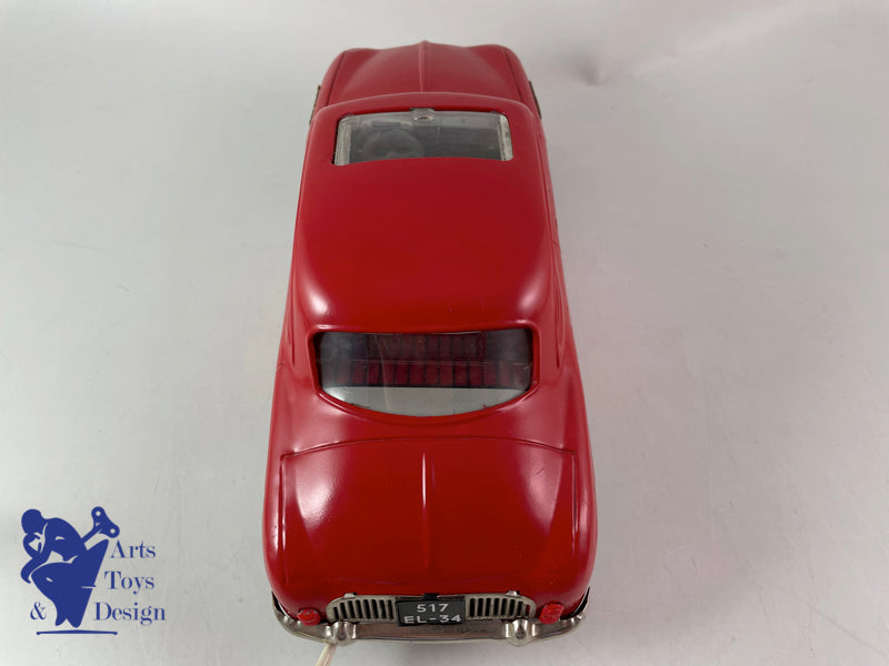 JOUET ANCIEN JOUSTRA REF 2811 RENAULT DAUPHINE ROUGE 30CM 1961