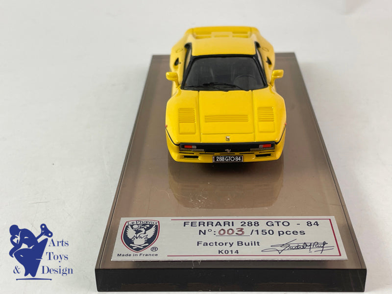 1/43 LE PHOENIX FERRARI 288 GTO 1984 JAUNE