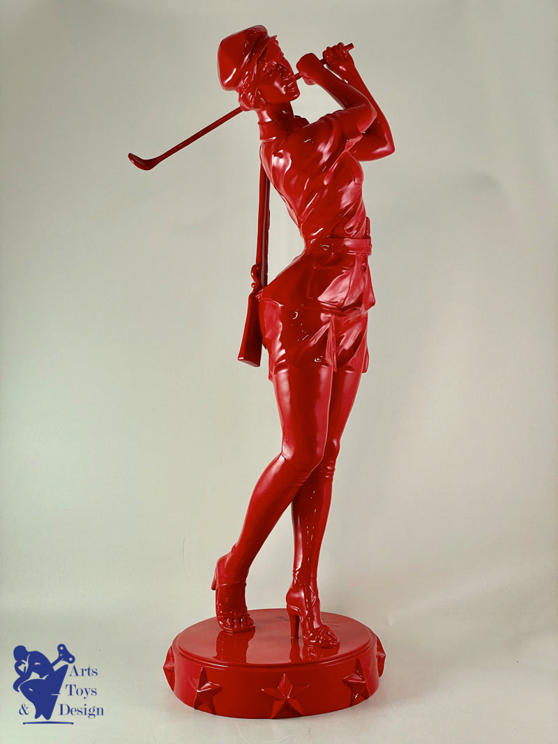 Huang Gang sculpture bronze Red Lacquered New Long Way 16/48
