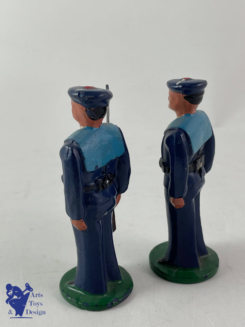 JRD figure sailor standing at attention circa 1935 h 8.5cm 2 pieces