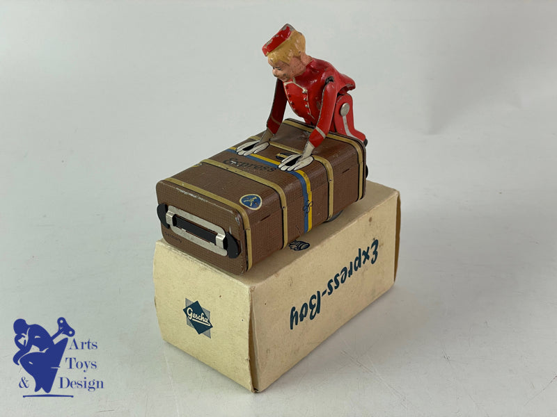 GESCHA EXPRESS BOY PORTEUR MECANIQUE GARE AEROPORT HOTEL 1950