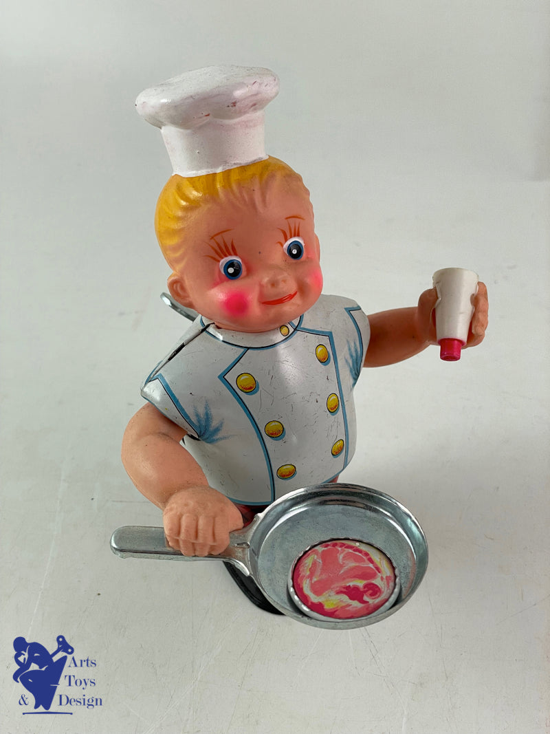 Y YONE YONEZAWA JAPON CHEF CUISINIER MECANIQUE DOLL COOK 