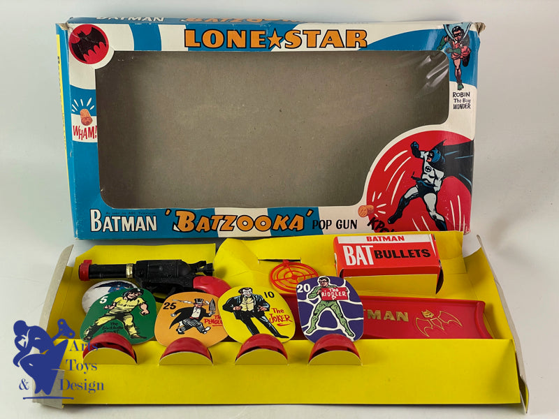 LONE STAR 1382 COFFRET BATMAN BATZOOKA POP GUN 1966