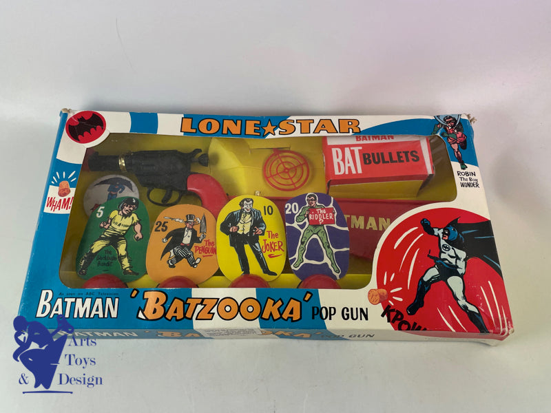 LONE STAR 1382 COFFRET BATMAN BATZOOKA POP GUN 1966