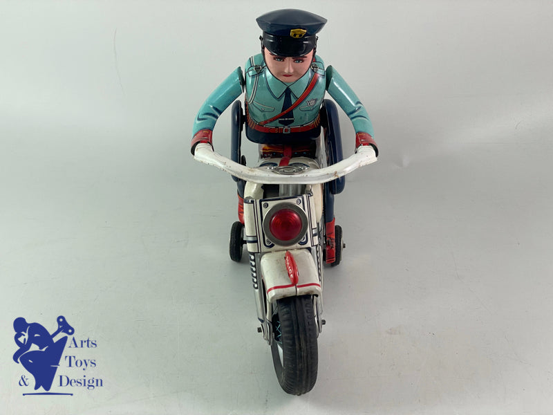 MODERN TOYS TM JAPON MOTO POLICE HIGHWAY PATROL 29CM C.1957