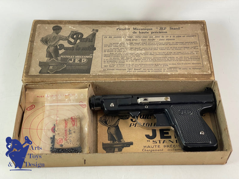 Jep toy Ref 1070 mechanical pistol stand circa 1936