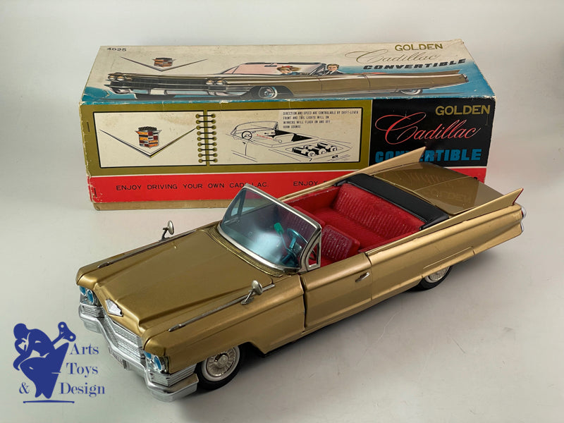 BANDAI JAPAN GOLDEN CADILLAC CONVERTIBLE 42CM ELECTRIQUE