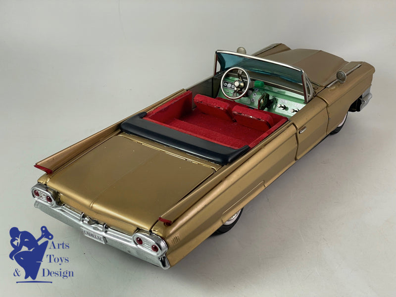 Bandai Japan Golden Cadillac Convertible 42cm Electric circa 1960